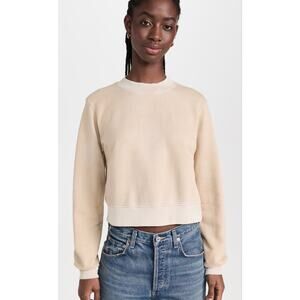Cotton Citizen Milan French Terry Crewneck –Sand Sz XS 100% Cotton Made USA NWT